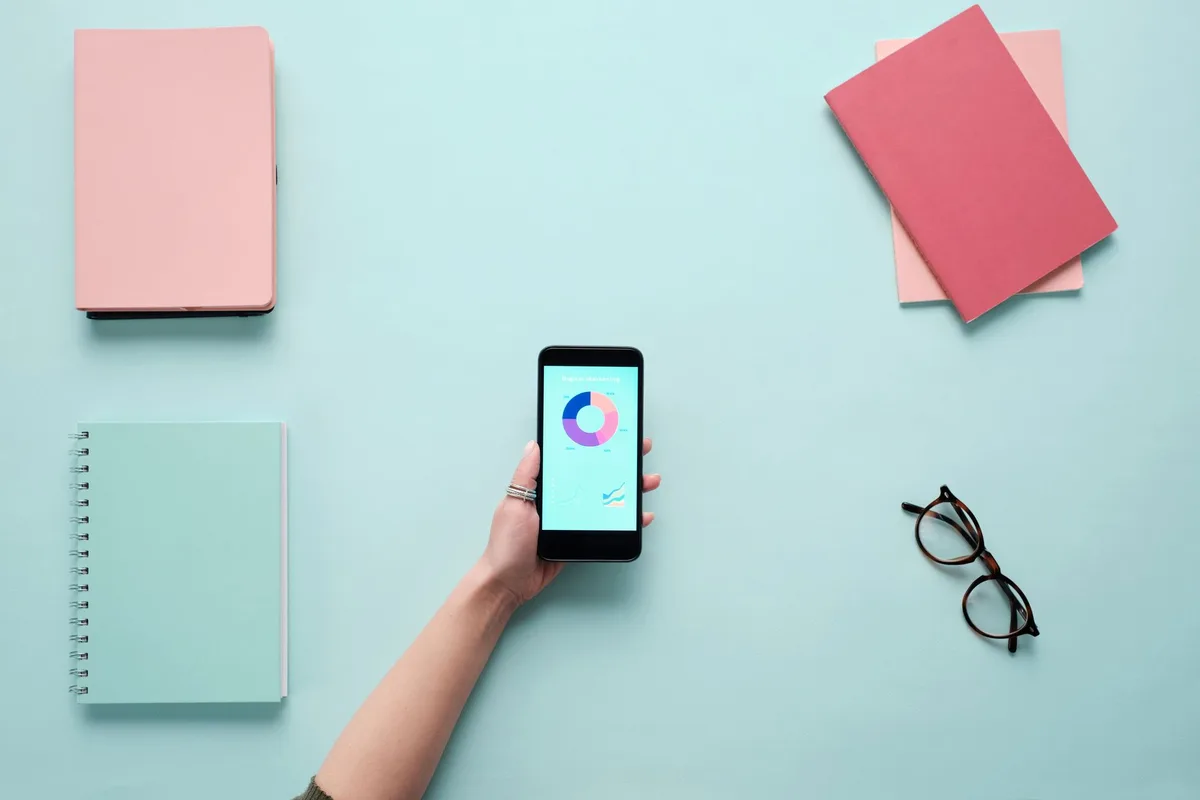 Graphique montrant la consommation de données mobiles sur plusieurs semaines