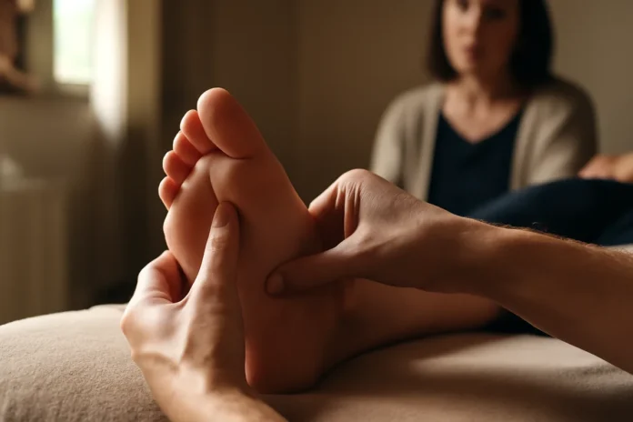 Réflexologie par acupression : techniques et bienfaits pour pieds, mains, visage et crâne