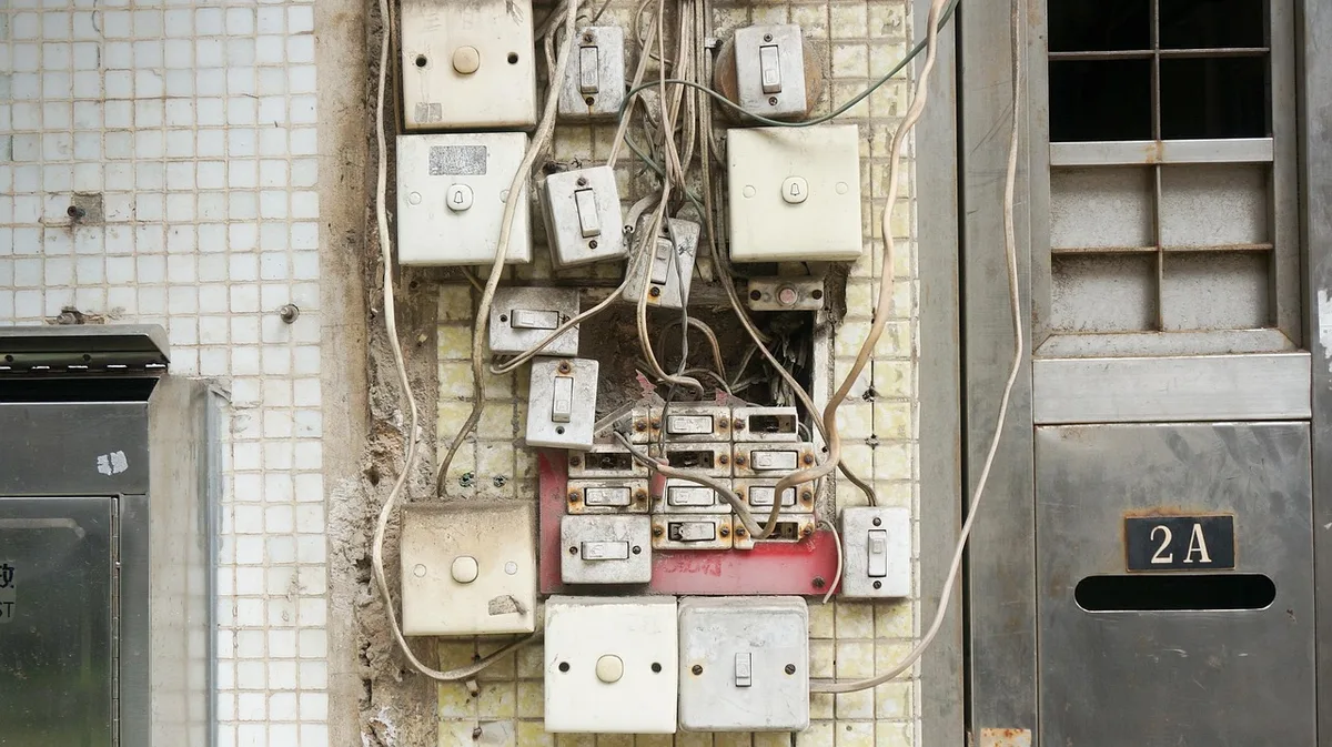 Outillage et câblage électrique sur un chantier de formation